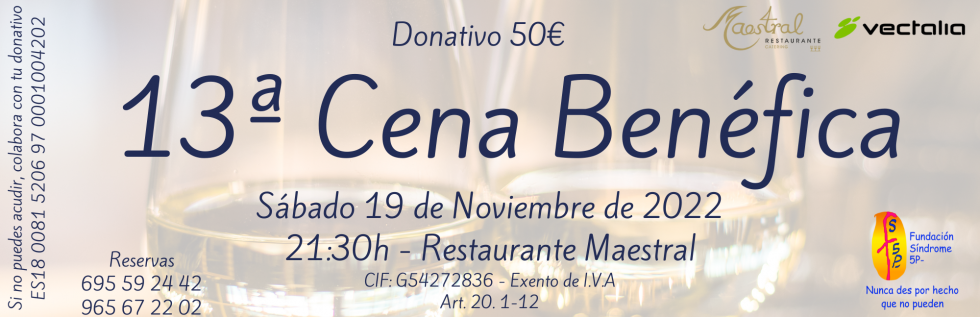 Cena benéfica