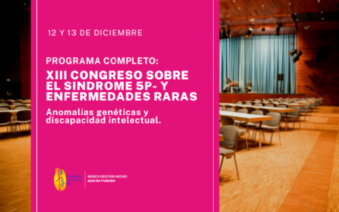 imagen de portada de XIII Congreso sobre el Síndrome 5p- y enfermedades raras: Programa Completo