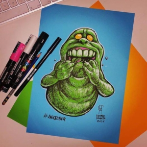 Maravillosas ilustraciones a tinta #Inktober2016