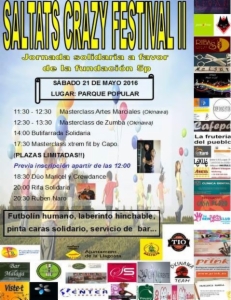 Saltats Crazy Festival 2 a beneficio de la Fundacion 5p