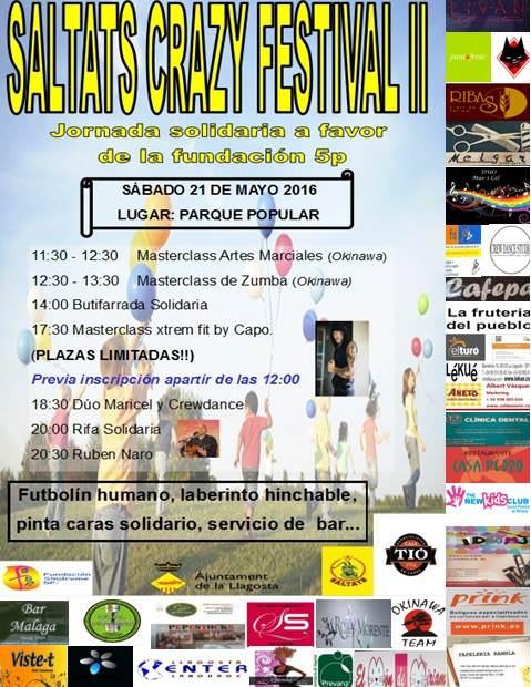 Saltats Crazy Festival 2 a beneficio de la Fundacion 5p